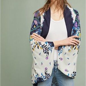 Anthropologie Multicolor Floral Kimono